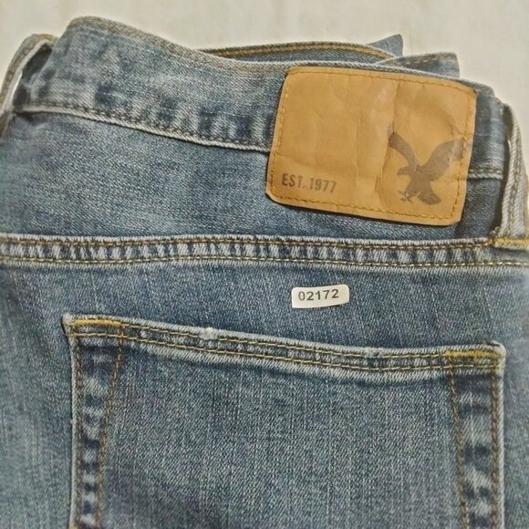 American Eagle Skinny Straight Jeans Men's 34x30 Blue Denim - Picture 6 of 6